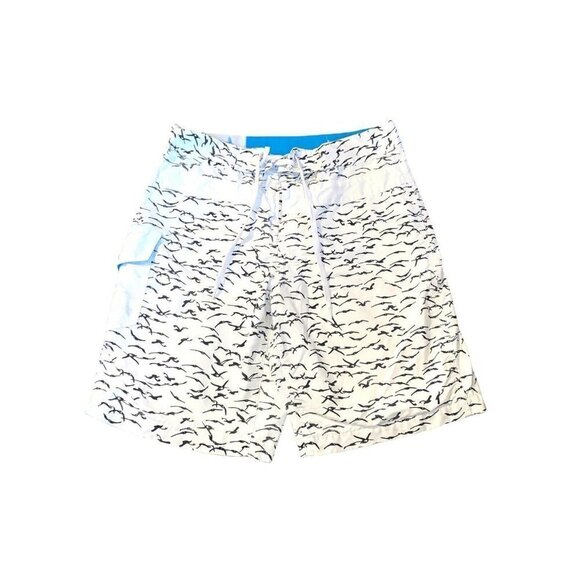 Loomstate For Target Board Shorts Seagulls Small Cargo Swimwear Beach Summer - Picture 1 of 6